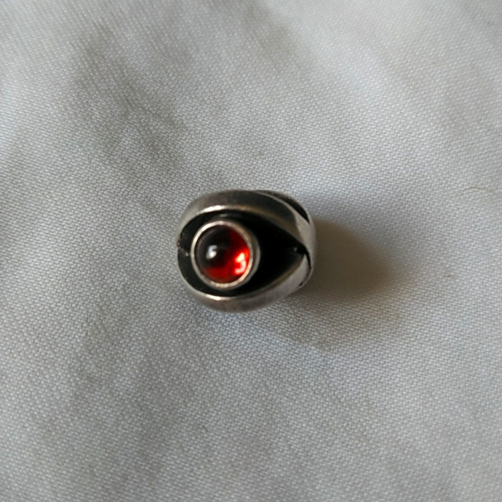 Pandora Bead with Red Glass Stones